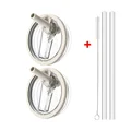 Beige-2pcs x straw