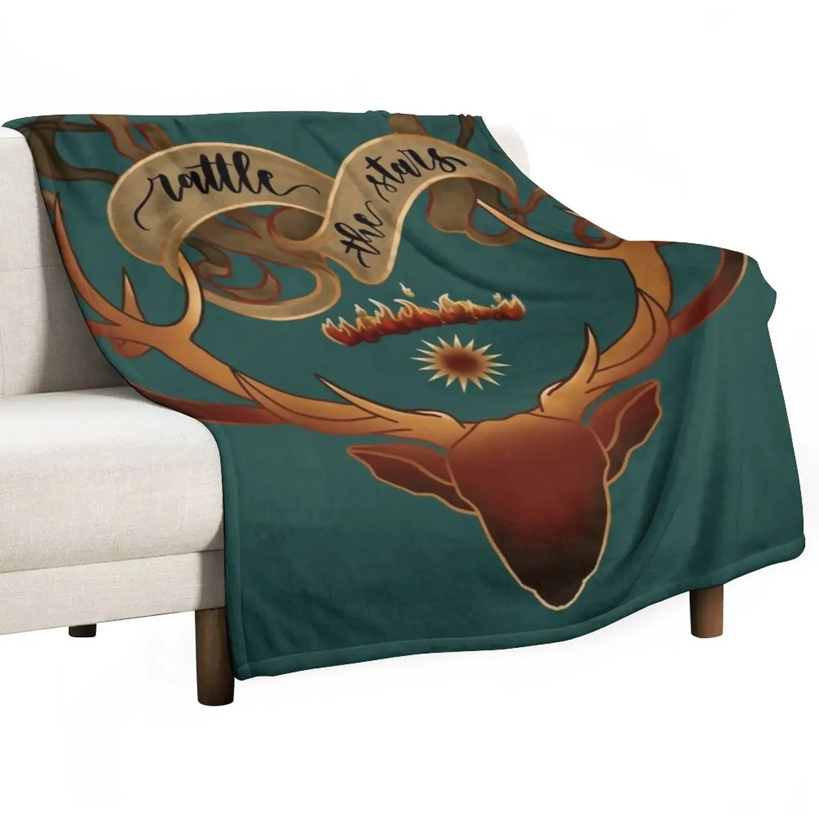 

Rattle the stars - Throne of Glass Throw Blanket Bed covers Decorative Sofas Blankets