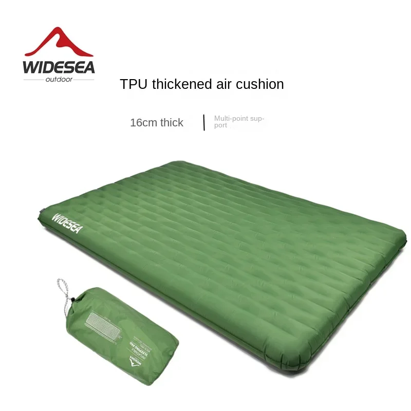 

Утолщенный надувной влагостойкий коврик для кемпинга, два портативных тента, коврик для сна, быстронадувной воздушный коврик для кемпинга