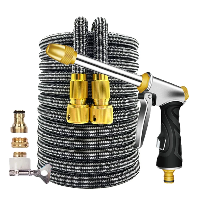 Garden Hose Expandable Magic Hose Expandable Water Hose Water Hose Expandable Hose Expandable Magic Hose Pipe High Pressure Car Wash Hose With Metal Spray Gun Set