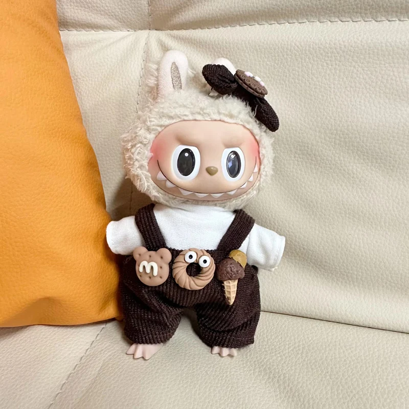 Ropa y accesorios para muñecas de peluche de 17 cm, minimuñecas de peluche, para muñecas ídolos de Corea del Kpop, Exo, Labubu, monos de donut, ropa, regalo para niños