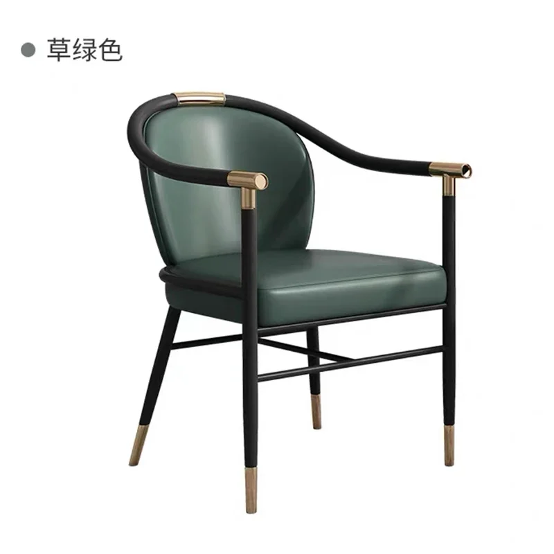 

Обеденное кресло ZL, дизайнерское кресло, роскошное кожаное художественное кресло для отдыха, стул для чайного столика, для приготовления чая