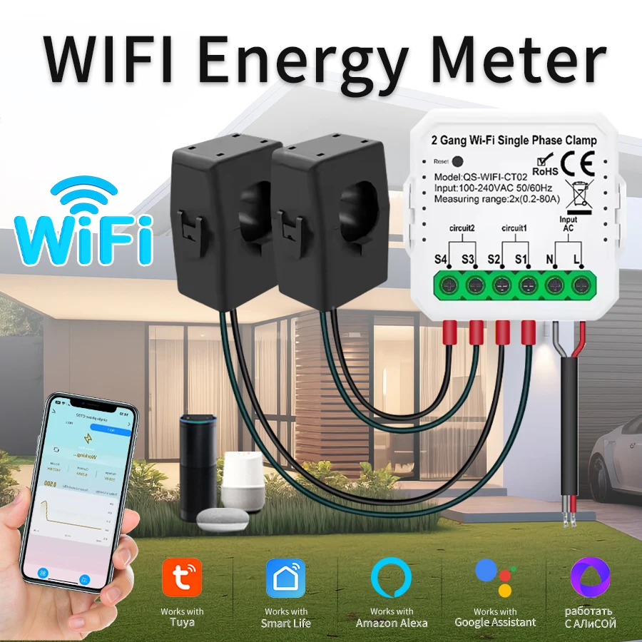 Tuya Smart Energy Meter – Überwachung von Verbrauch und Produktion Tuya Smart Energy Meter – Überwachung von Verbrauch und Produktion