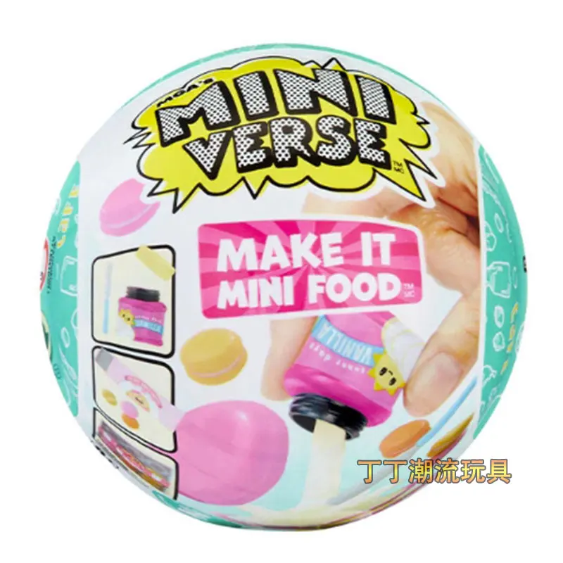 MGA Micro World Create Mini Kitchen Ball Miniature Food Play Refreshments  Blind Box DIY Food Toys Miniverse - AliExpress