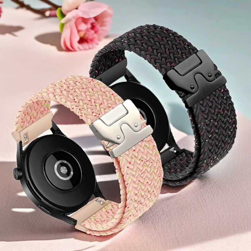 Braided Parachute Style Buckle Watch Band in Multiple Sizes