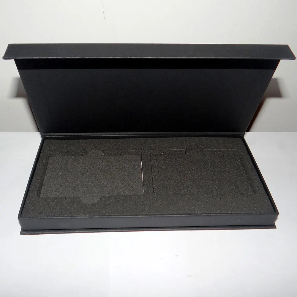 

5 шт. Бесплатная доставка Большая коробка 200*100*20 мм роскошная черная коробка для карт, Подарочная коробка для карт, пустые упаковки