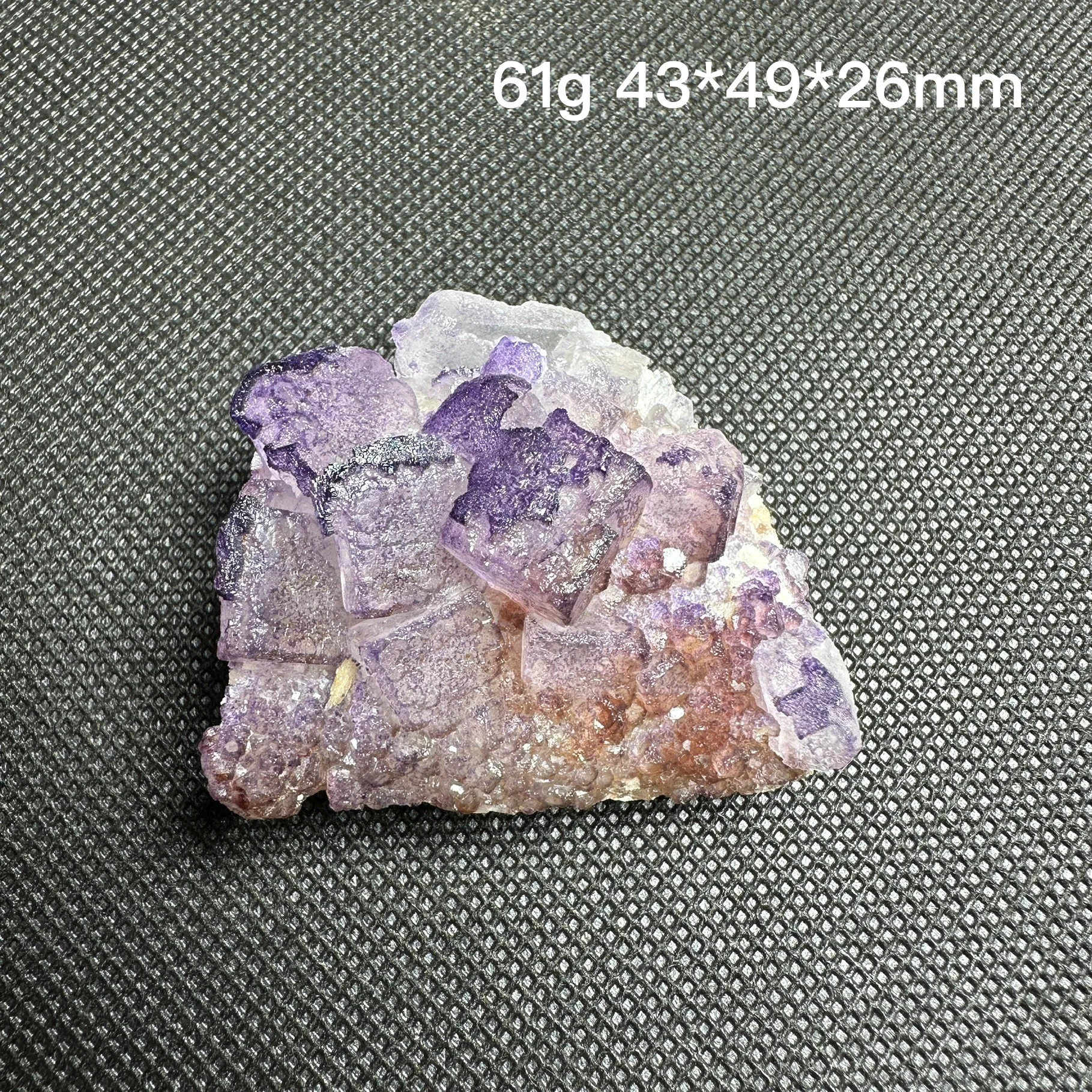 Natural fluorite Guizhou cubic purple fluorite cluster Mineral specimen Crystal quartz cluster healing stone home decoration