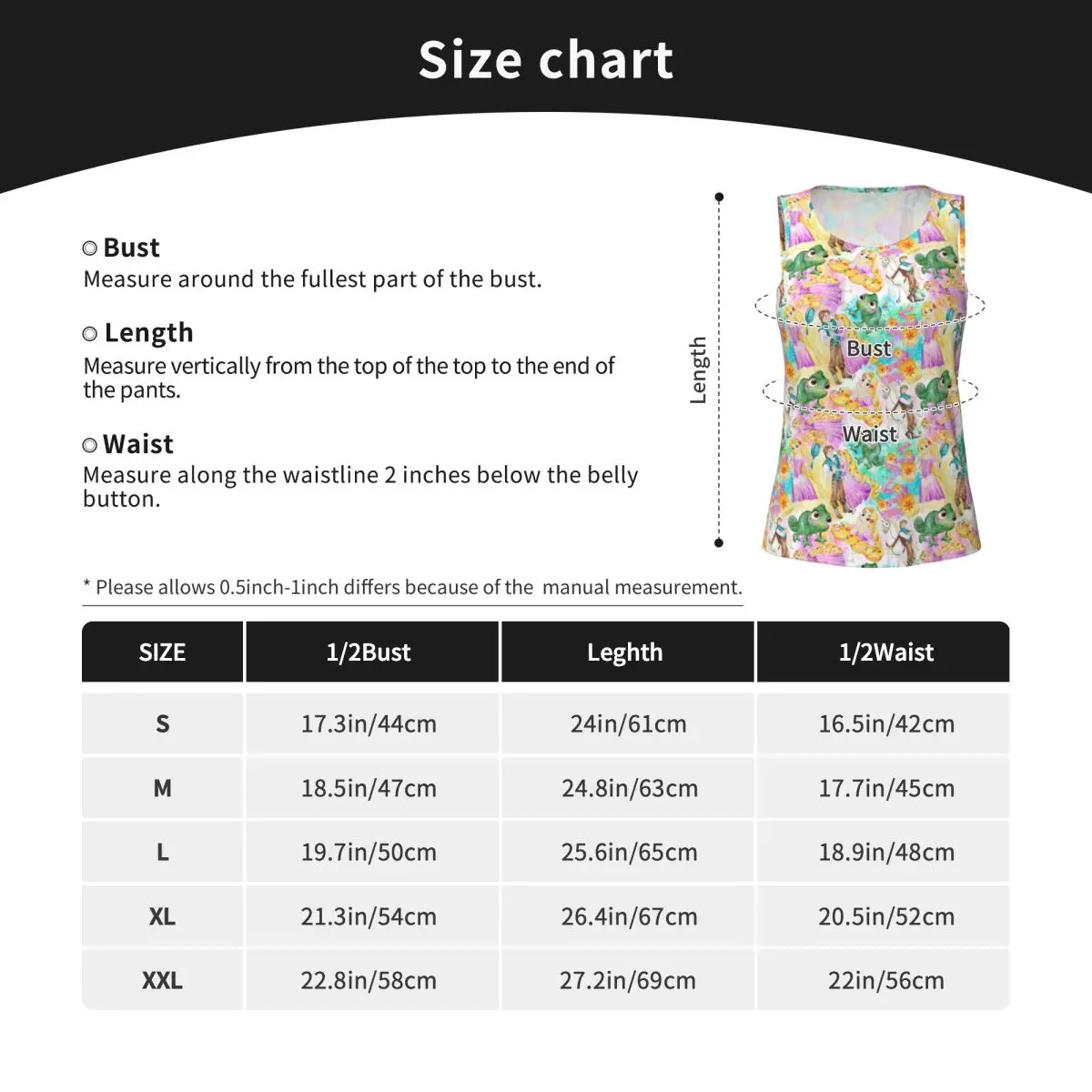 Tangled Rapunzel Princess Cute Workout Tank Tops Women Cool-Dry Sleeveless Yoga Shirt