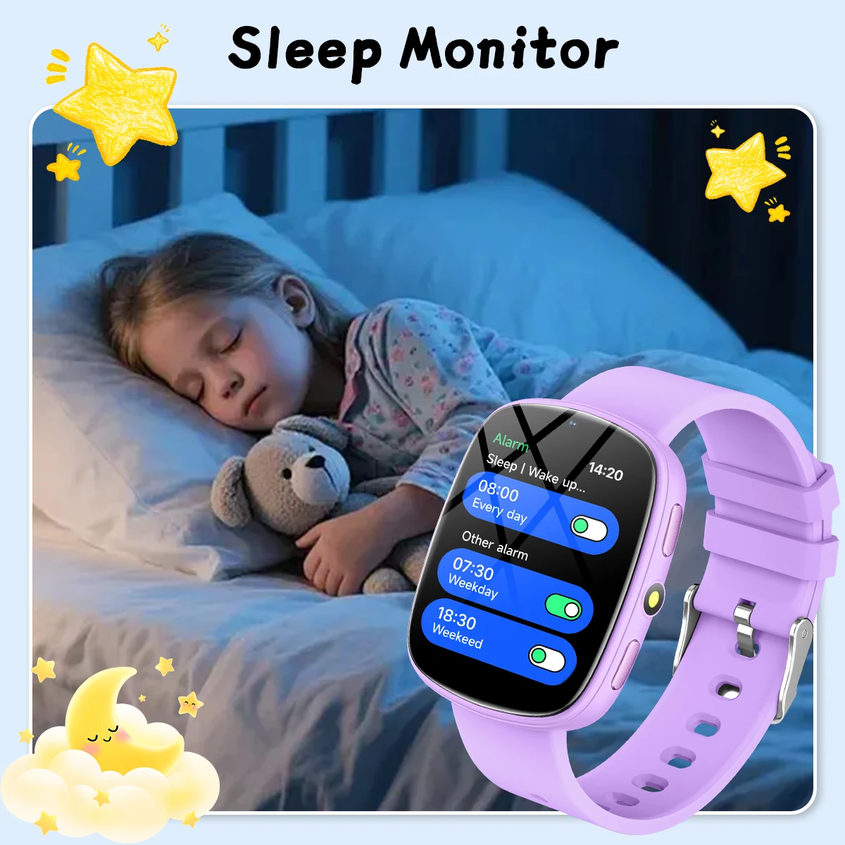 2026 New Smart Watch Kids1.83 Inch Display 22 Games Sleep Monitor Camera Alarm Clock Children Kids Smartwatch Boys Girls Gifts 5