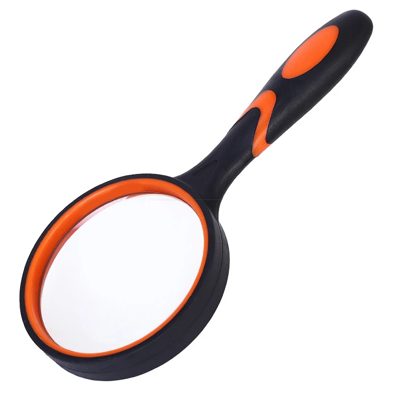Large Lens Handheld Magnifier with Non-Slip Grip - 10X Magnification for Reading & Observation