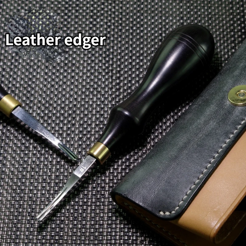 

Powder Steel Leather Edge Trimmer Vegetable-tanned Leather Round Edge Chamfering Tool DIY Leather Crafts Edge Trimming Tool