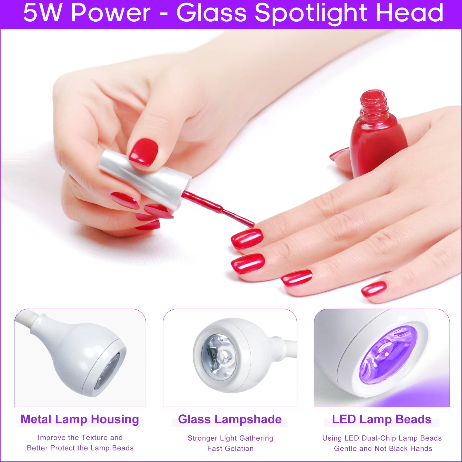 Mini Uv Led Nail Lamps, Nail Polish Curing Lamp, Mini Uv Light For