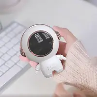 Reusable Electric Hand Warmer Electric Portable Pocket Heater shaped Astronaut Warm  Cold Protection Tool Perfect for Outdoor 1