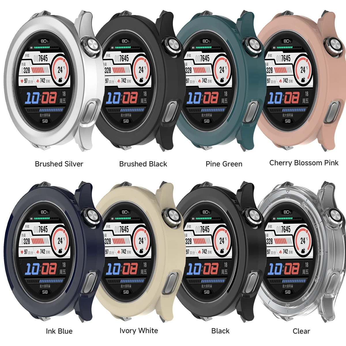 Enhanced Protective Case with Tempered Glass for Smartwatches - Anti-Scratch Cover for Premium Protection Against Wear and Tear