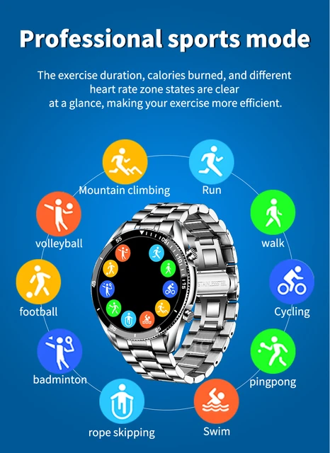 Heart Rate Manual Reloj Inteligente Lige LIGE New Smartwatch For - Main Image