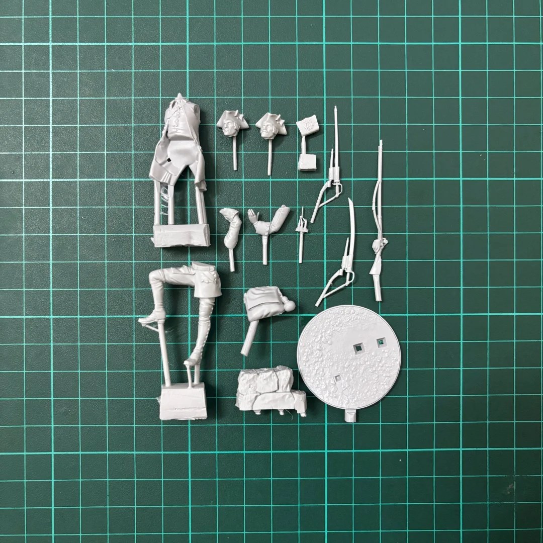 French Infantry Resin Model Kit - 54mm Unpainted Military-Themed Collectible