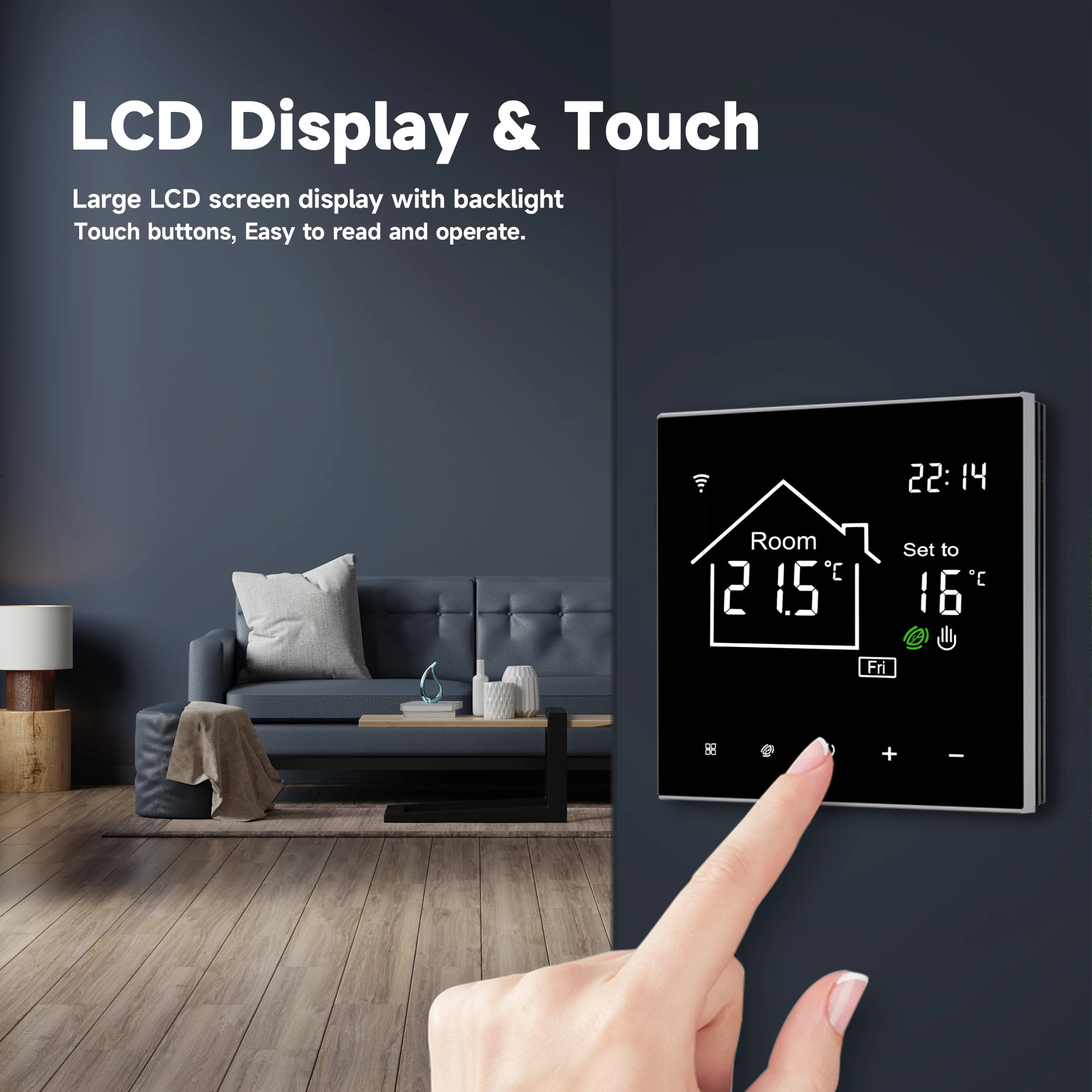 Tuya WiFi Smart Thermostat LCD Display Touch Screen for Electric Floor  Heating Water/Gas Boiler Temperature Remote Controller - AliExpress