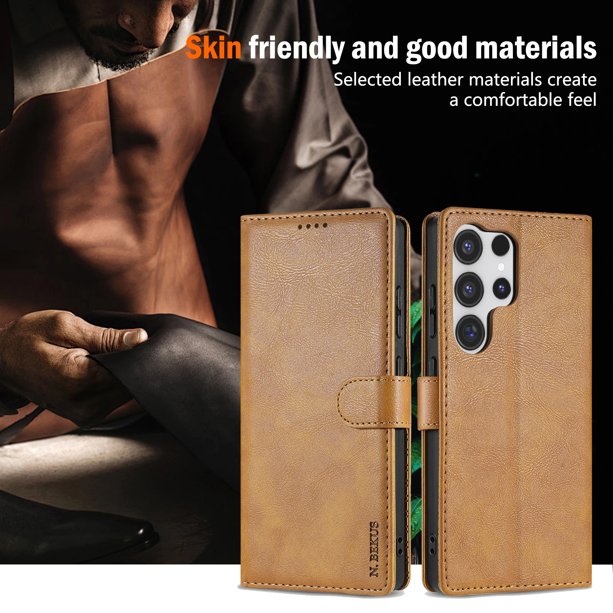 Business Lux Leather Wallet Phone Case - Premium Flip Cover