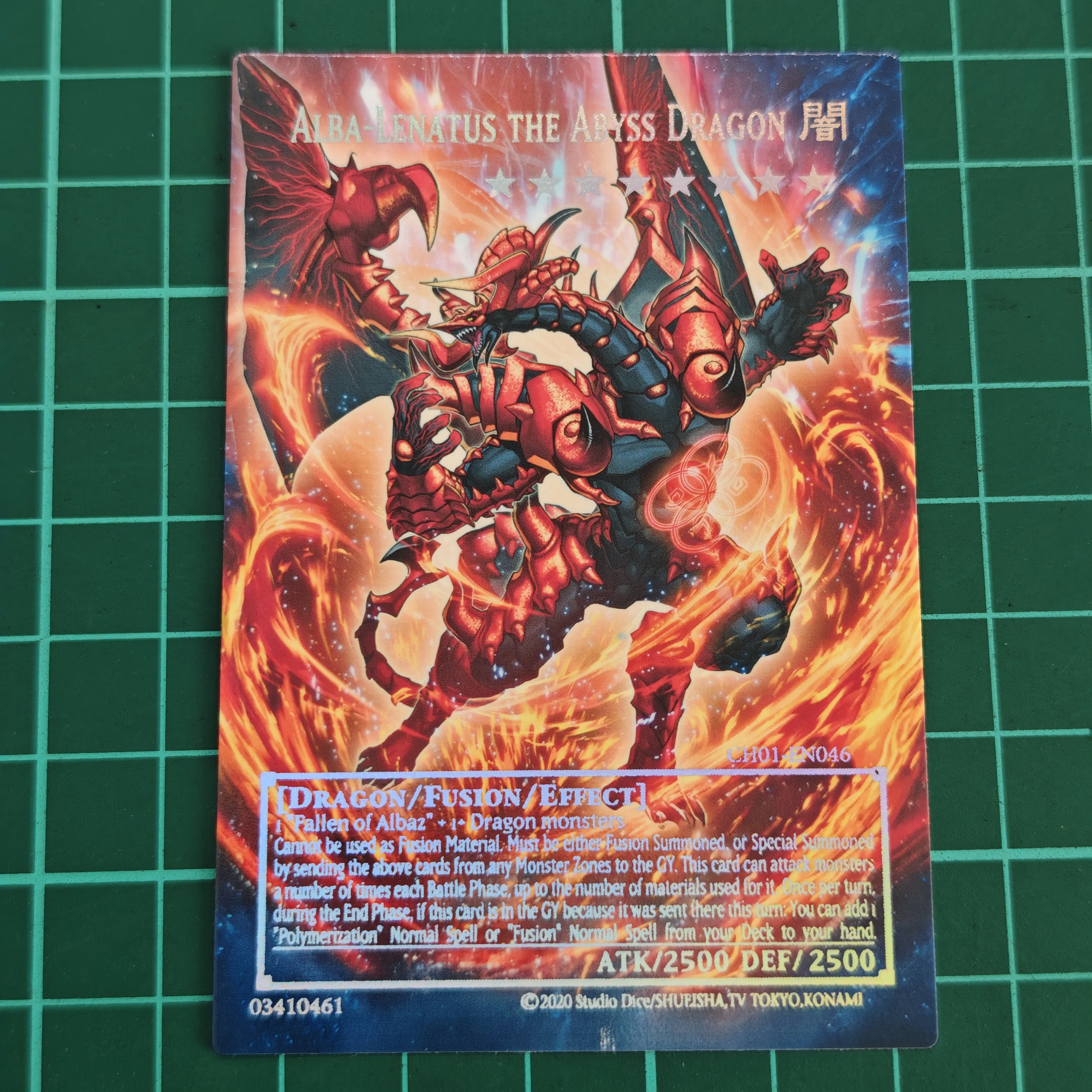 YuGiOh Branded Dragon Collectible DIY Full Picture Trading Card