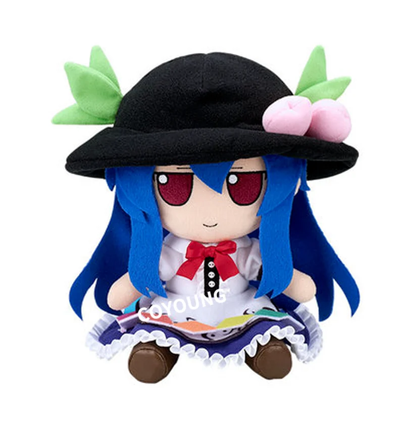 

COYOUNG Store Anime TouHou Project Cosplay Hinanawi Tenshi Fumo 22cm Cute Cartoon Plush Doll Birthday Present Gifts