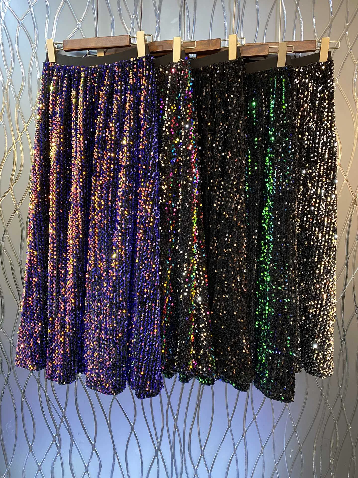

2023 Autumn/Winter Fashion New Women's Clothing Sequins Skirt 0912