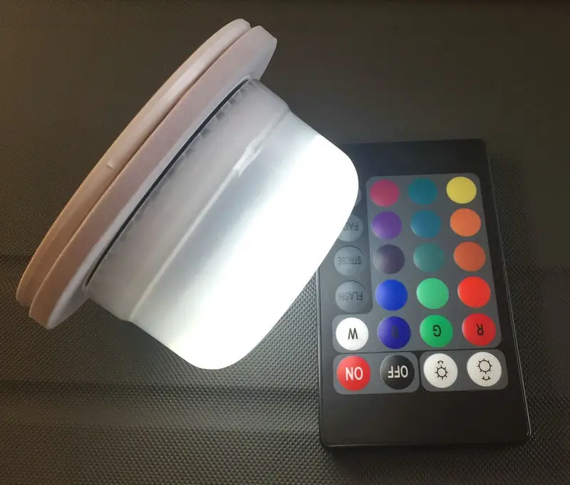 

Remote controlled LED Module Rechargeable Night Light Furniture Mood Lamp Led Base Lights RGBW Party Home Decoration 85mm(Dia.)