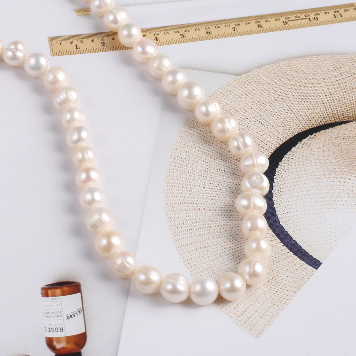 Natural Pearl Punch Bead Plump And Bursting Shape Elegant Appearance For DIY Jewelry Making Handmade Bracelet Necklace