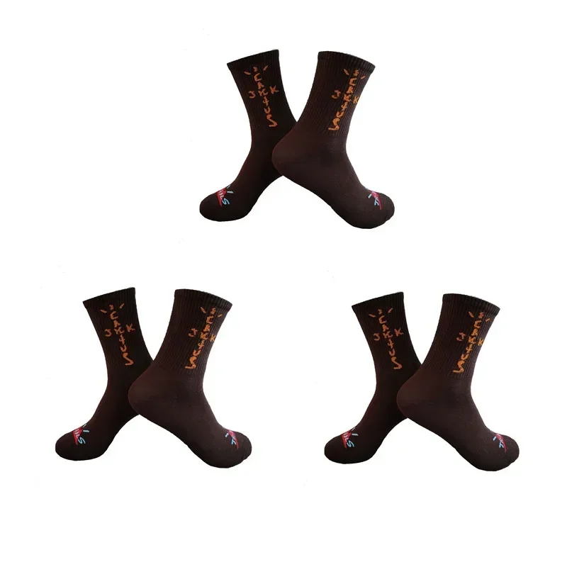 Men's Sports Street Style Hip Hop Crew Socks - 3 Pairs