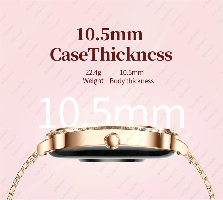 Neue Frauen SmartWatch Gebogene Bildschirm Männer Uhren Bluetooth Anruf Sport Frauen Körperliche Gesundheit IP68 Dame Smart Uhr Für Android iOS – Detail 5