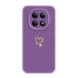 Chic Red Heart Design Hard Phone Case with Screen Protector for Redmi Note 13 5G (Color 1)