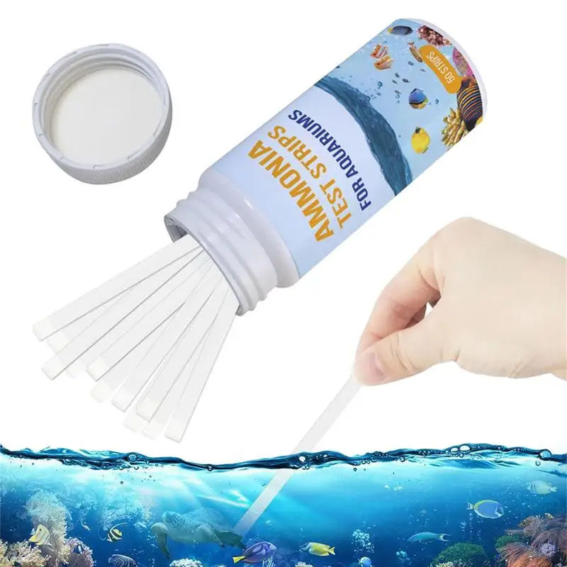 Ammonia Test Strips 50 Count Water Testing Aquarium Test Strips Ammonia Tester Safe Water Kit For Quality