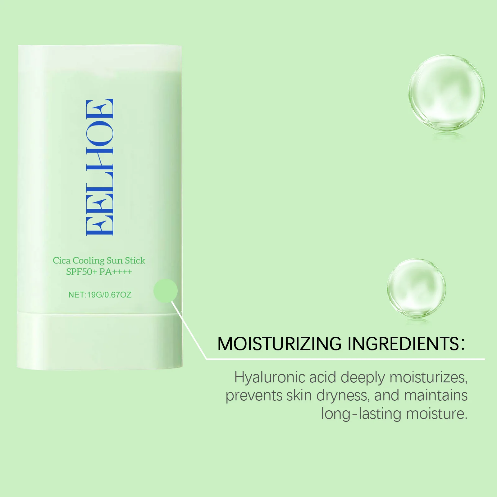 Centella Sunscreen Spf 50 UV Protection Outdoor Anti Oxidant Moisturizing Skin Care Hyaluronic Acid Face Sun Block Cream
