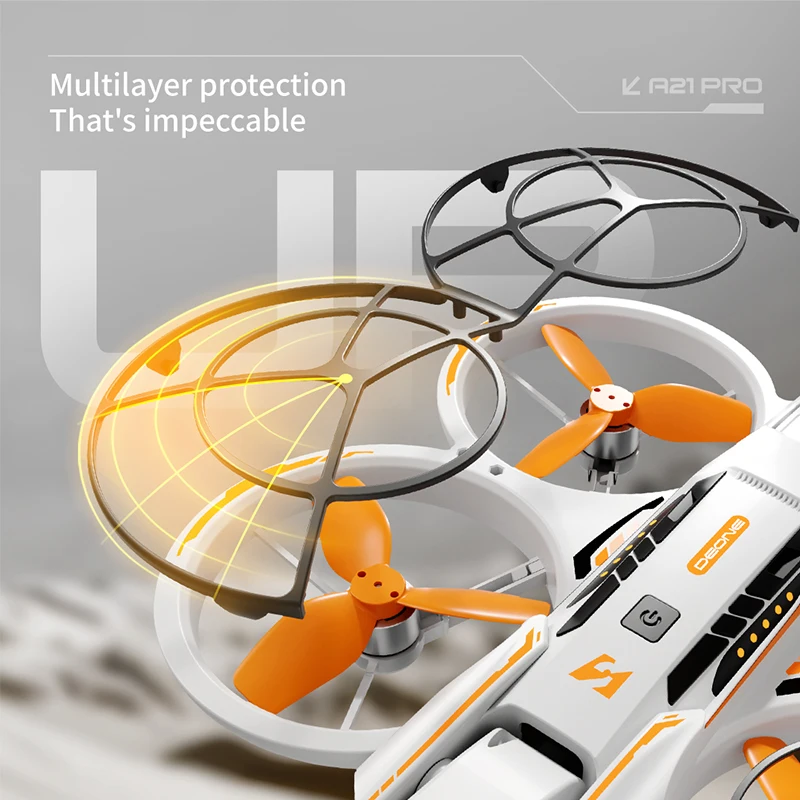 A21 PRO Professional 4K HD dual cameras Optical flow hover Brushless Motor  Headless mode With screen RC Drone Quadcopter Toys