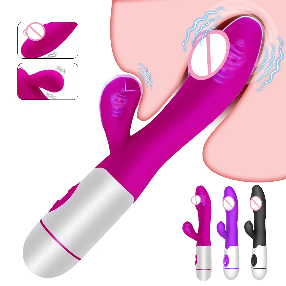 Leistungsstarke Kaninchen Vibrator Dildo Dual Vibration G-punkt Klitoris Stimulation Masturbatoren Vaginal Massager Erwachsene Für Frauen Sex Spielzeug 1