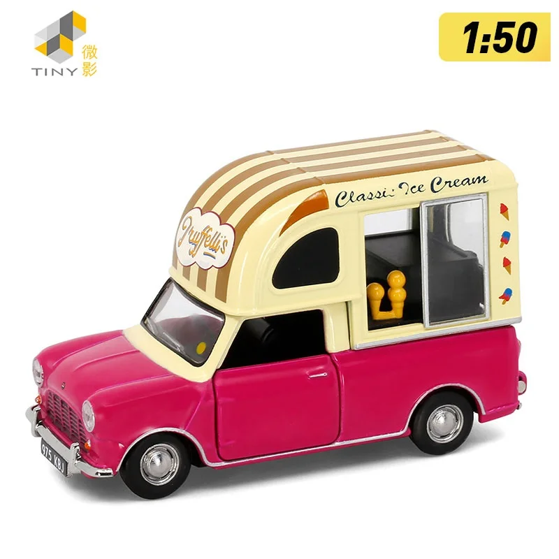 

Tiny 1:50 U.K Mini Ice Cream Van Diecast Simulation Model Cars Toys
