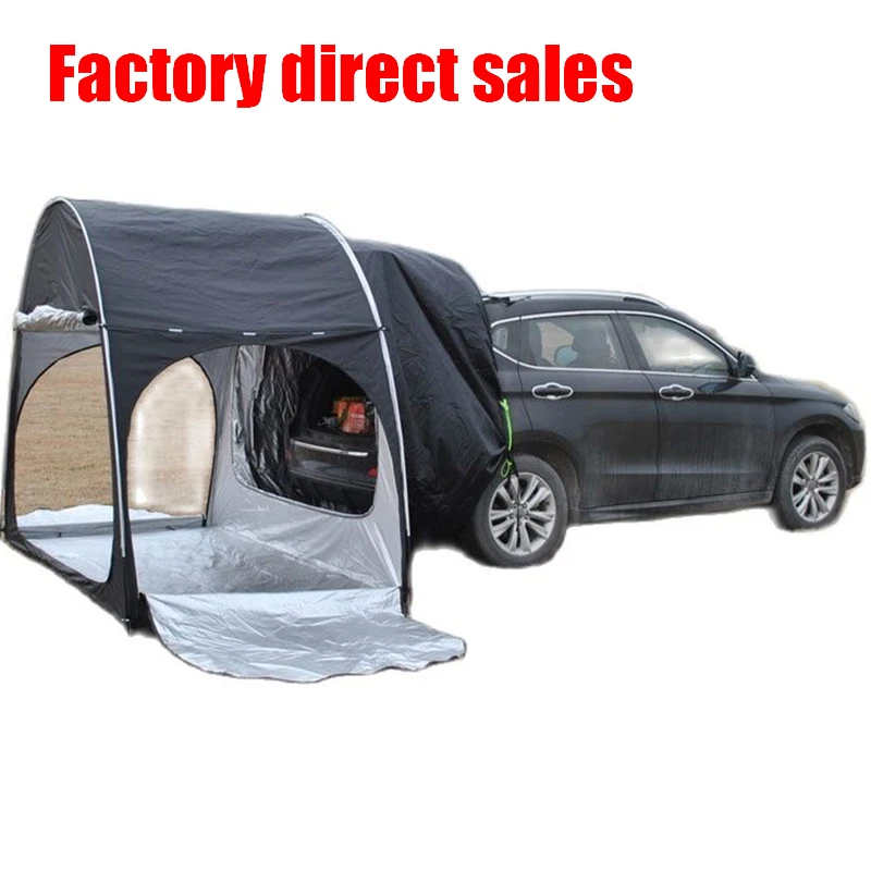 Car Trunk Tent Sunshade Rainproof Tailgate Shade Awning Tent for SUV Car Self Driving Tour