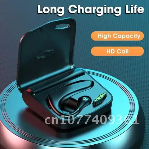 

Wireless Bluetooth Headphones Earbuds Sports Running Adjustable Headset With Mic Handfree HD Call Charging Case Driving