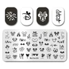 Nail Art Stamp MouTeen071 Cartoon Gesture Finger Nail Plates Stamp King Manicure Set For Nail Art Stamping 4