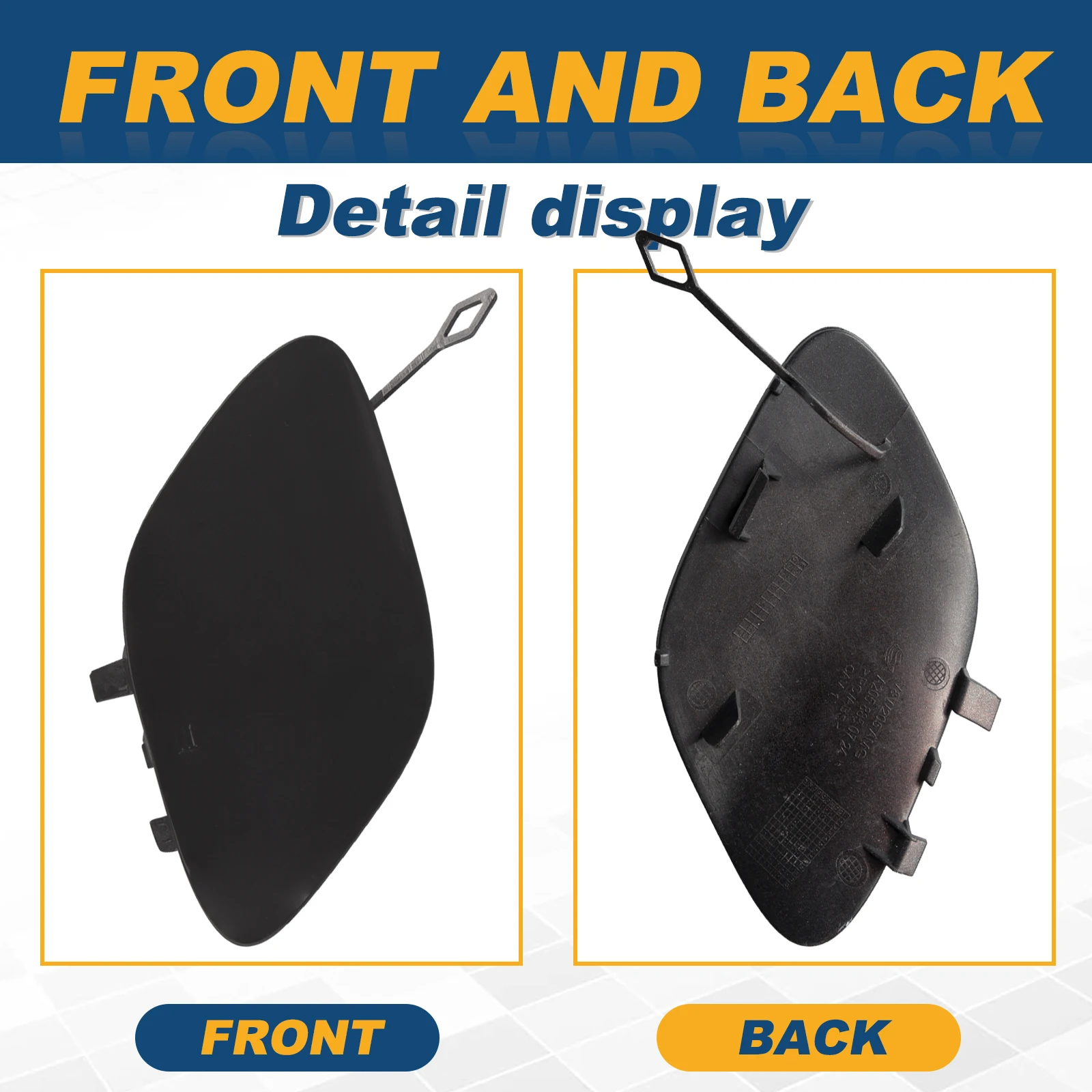 Front Bumper Tow Hook Cap Towing Eye Cover For Mercedes-Benz W205 Sedan C-Class C300 C400 C43AMG 2015- A2058850724
