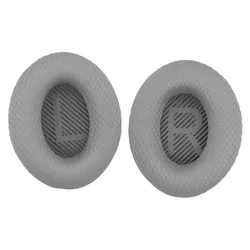 Premium Ear Cushion Fabric with Memory Foam for Enhanced Comfort and Cleanliness (Mesh gray)