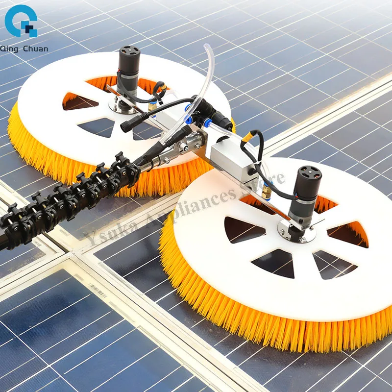 Solar Panel Cleaning Machine Robot Equipment Tools Double head 2 m 3 m 5 automatic electric telescopic