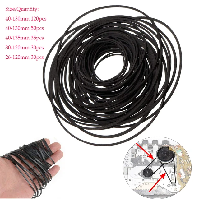30-120mm Universal Mix Cassette Tape Universal Machine Belts Assorted Common square Rubber Belt for Recorders Walkman DVD Drive 30-120mm Universal Mix Cassette Tape Universal Machine Belts Assorted Common square Rubber Belt for Recorders Walkman DVD Drive