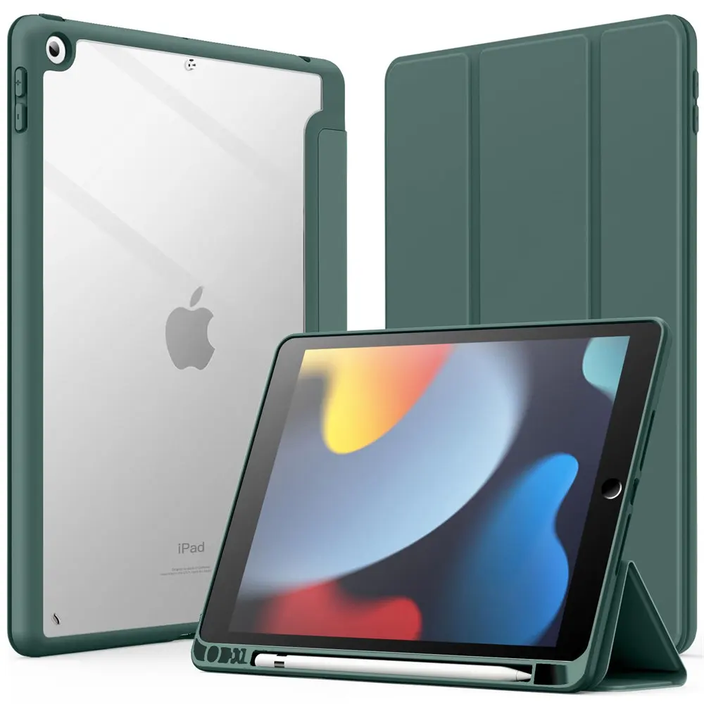 iPad 10.2-Inch Protective Case with Pencil Holder and Accessories