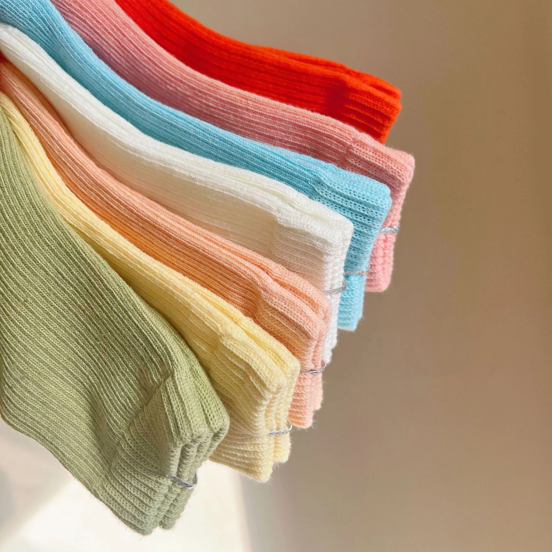 New Baby Candy Color White Knit Kid Cotton Soft High Long Socks Spring Summer Newborn Infant Sports Short Ankle Floor Socks