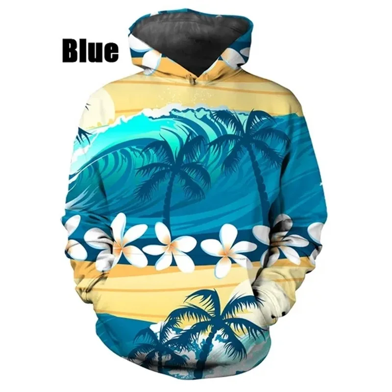 thumbnail image 1 of Nueva sudadera con capucha con estampado 3D de palmeras de moda, sudaderas tipo pulóver de talla grande para hombres y mujeres, sudaderas informales de manga larga con capucha, 1 of 5