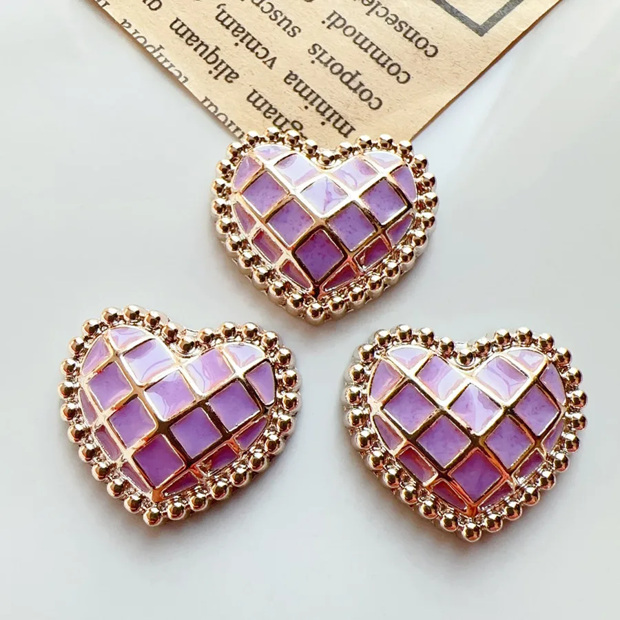 12 Stück/Set Elegante Herzförmige Harz-Schuhschnallen für Mädchen, Passend für DIY-Charms, Dekorationen mit Loch für Kinderschuhe, Schuhornamente – Detail 10