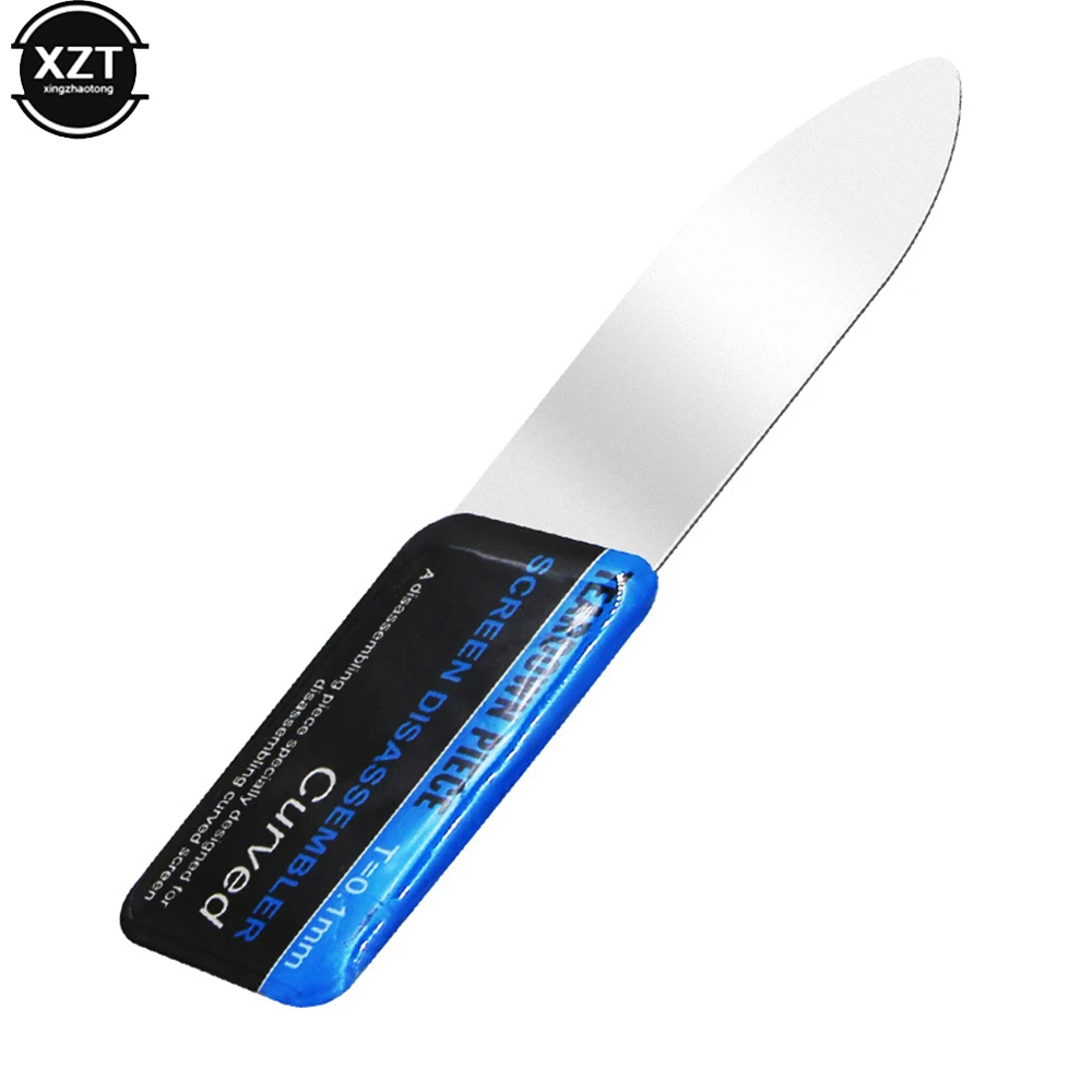 Mobile Phone Curved LCD Screen Spudger Opening Pry Card Tools Ultra Thin Flexible Mobile Phone Disassemble Steel Metal mobile phone disassemble tool phone screen disassemble tool phone disassembly tool phone screen repair tool