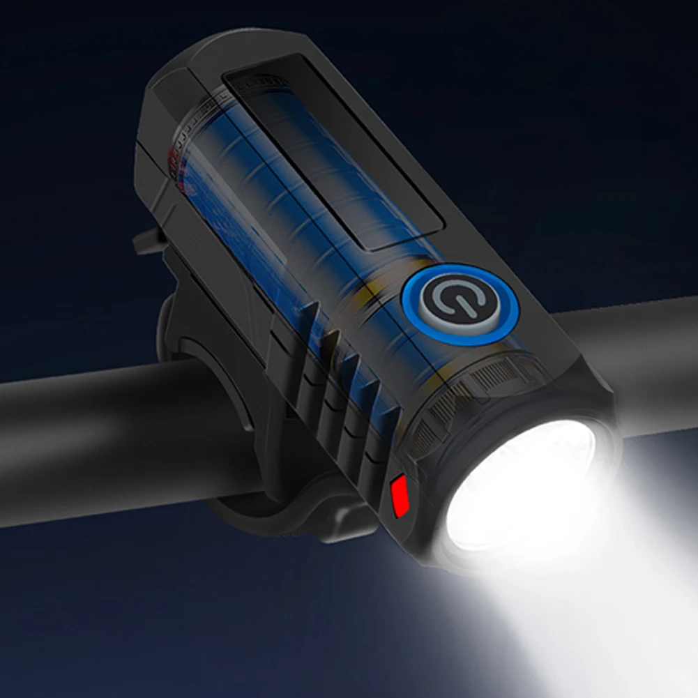 LED Bicycle Headlight High Brightness Cycling Front Light USB Charging Bike Handlebar Flashlight Bicycle Accessories