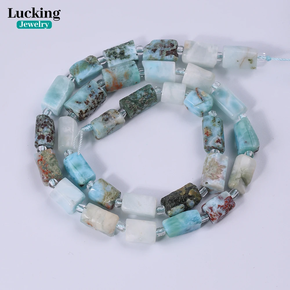 Genuine Dominican Larimar Hexagonal Beads 7x10mm Gemstone Beads for DIY Jewelry, Healing Crystal , Spiritual Energy Crafts 3