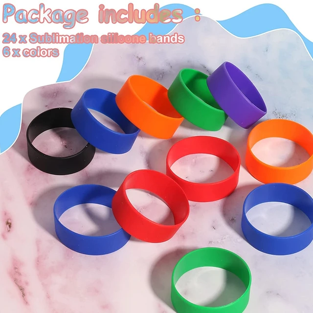 10 Pcs Silicone Bands for Sublimation Tumbler Shrink Wrap Elastic Bands  Paper Holder Sublimation Supplies Tool - AliExpress